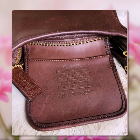 VINTAGE COACH MAHOGANY LEGACY CROSSBODY BAG 9997 - Picture 14 of 15